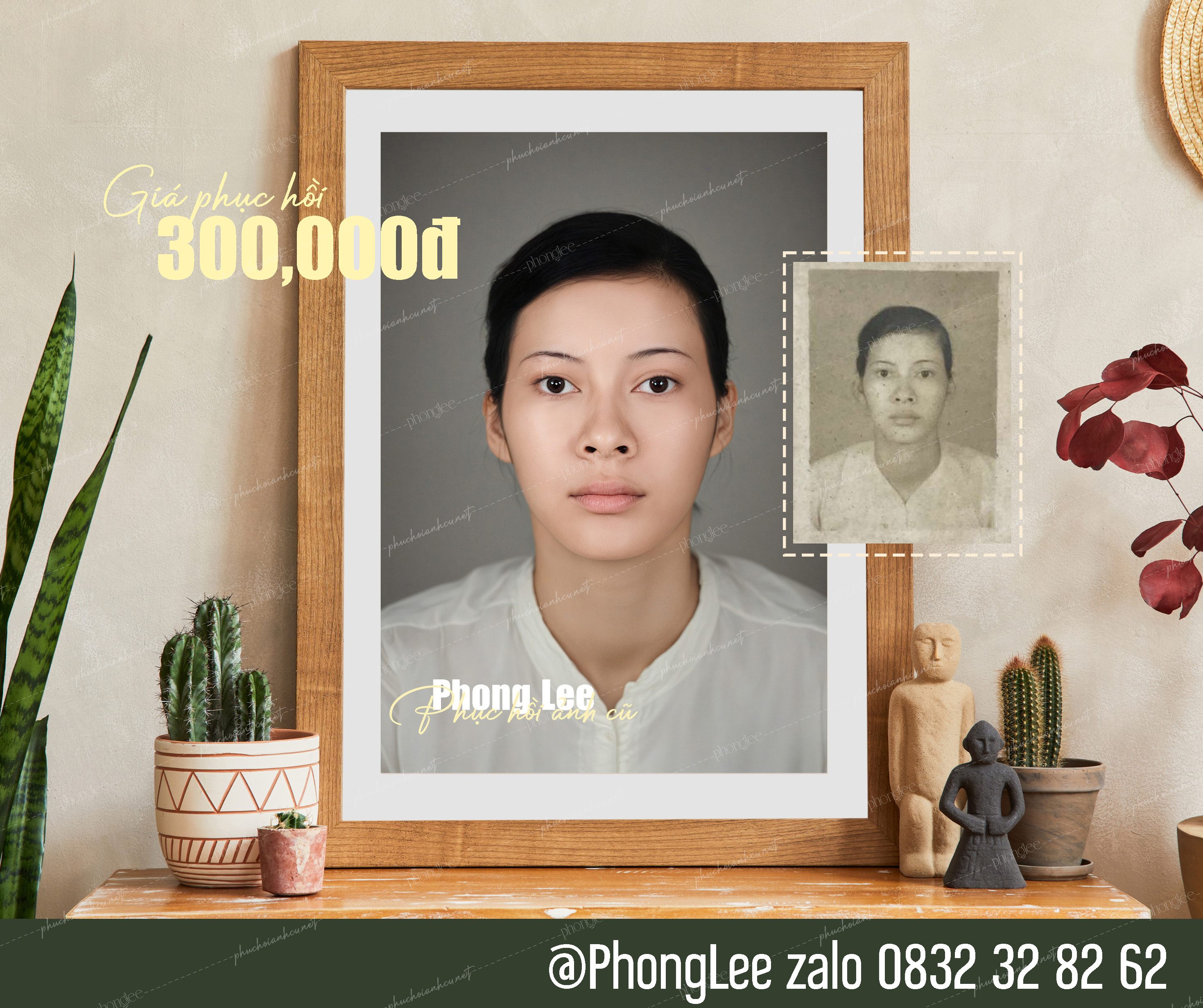 Phục Hồi Ảnh Cũ Ảnh Thờ CCCD