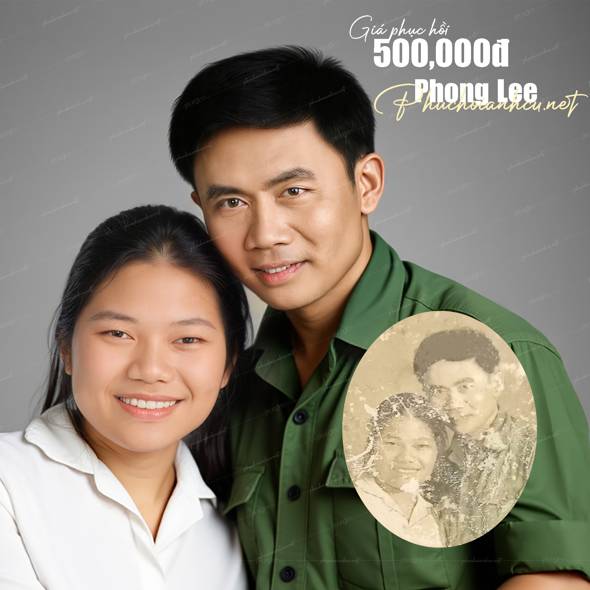 Phục Hồi Ảnh 2 Người